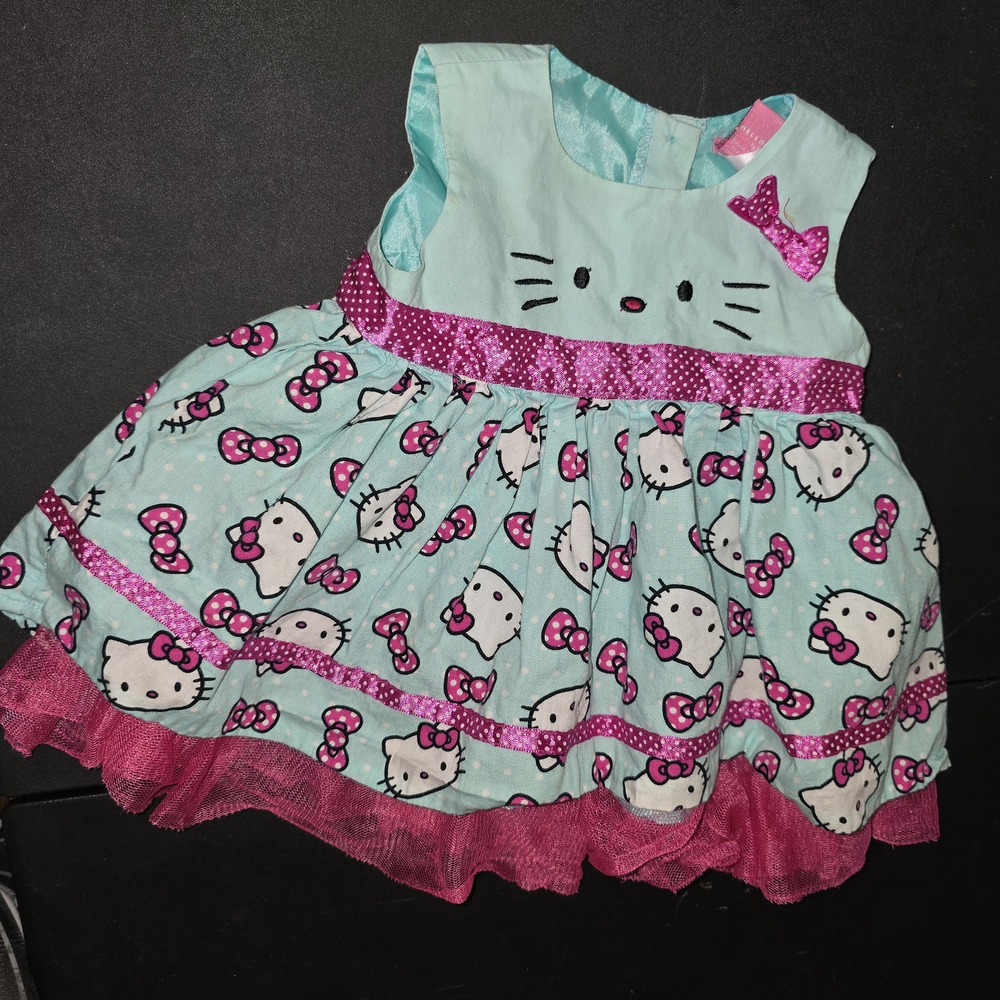 Cute Hello Kitty Dress with Pink Accents And Tutu